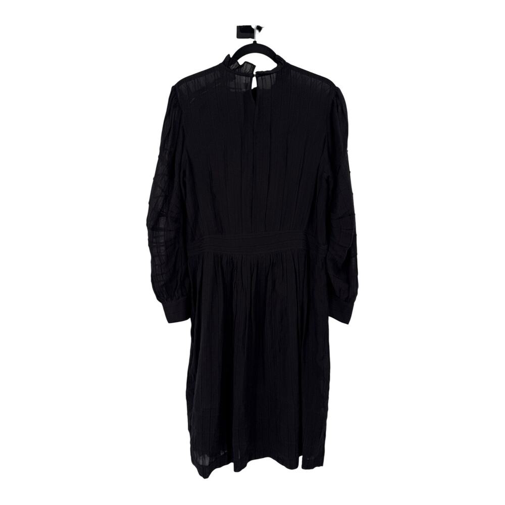 Isabel Marant Etoile Odeal Pintuck midi dress black size 42 (US 10) DEFECT - Picture 5 of 7